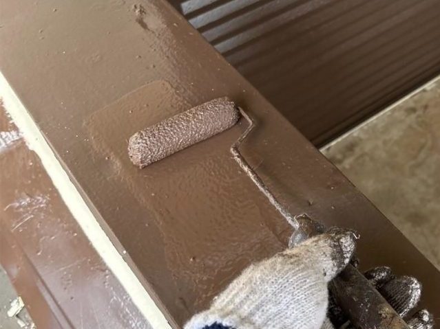 姫路市の笠木上塗り